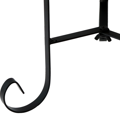 Sunnydaze Traditional Style Steel Outdoor Gazing Globe Stand - Black