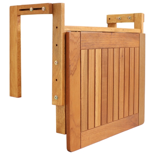Sunnydaze – Table pliante pour balcon Meranti