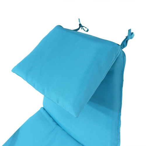 Sunnydaze Outdoor Hanging Lounger Replacement Cushion and Umbrella - Teal