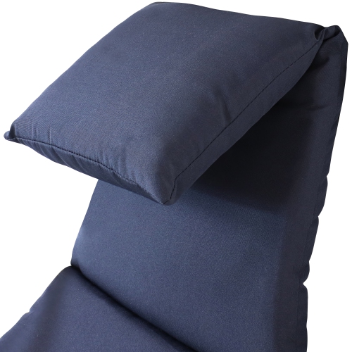 Sunnydaze Outdoor Hanging Lounger Replacement Cushion and Umbrella - Navy