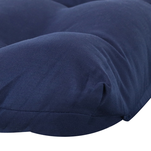 Sunnydaze Indoor/Outdoor Olefin Tufted Chaise Lounge Chair Cushions - Blue