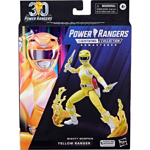 POWER RANGERS  30Th Anniversary Lightning Collection 6 Inch Action Figure Remastered - Ranger (Mighty Morphin) In Yellow