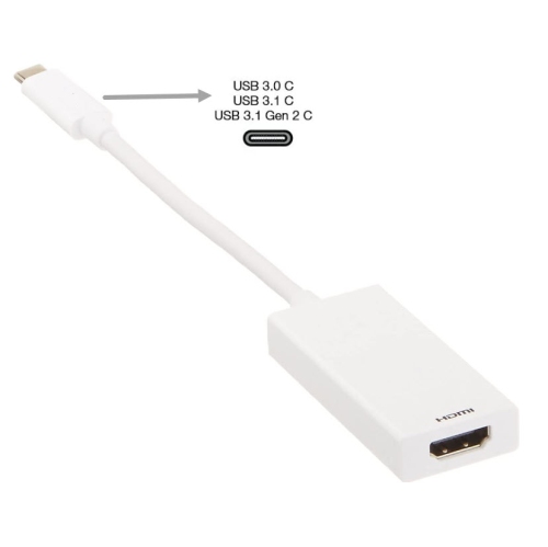 USB 3.1 Type-C to HDMI Adapter Compatible with Mac OS, Windows 10/8.1/8, Chromebooks
