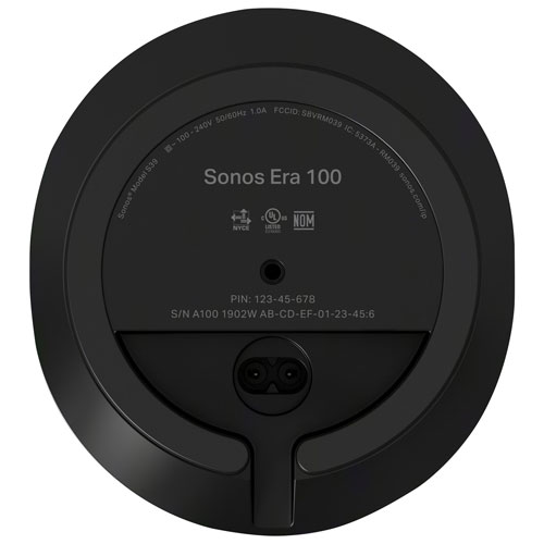 Sonos Era 100 Wi-Fi / Bluetooth Smart Speaker - Black