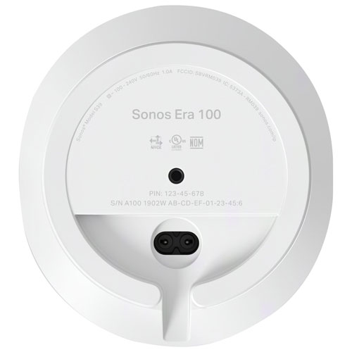 Sonos Era 100 Multi-Room Speaker - Single - White | Best Buy Canada