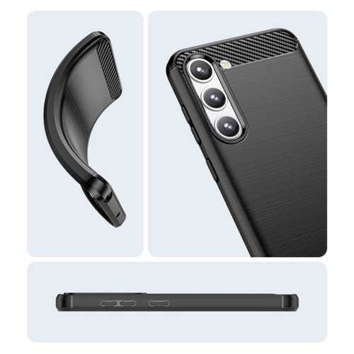 PANDACO Black Brushed Metal Case for Samsung Galaxy S23