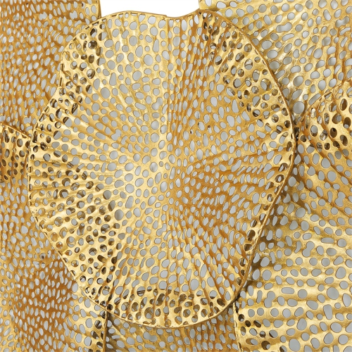 Uttermost Ripley Contemporary Iron Metal Wall Art in Gold Finish