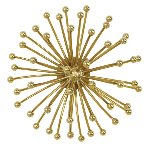 Uttermost Aga Contemporary Metal Wall Decor in Plated Gold