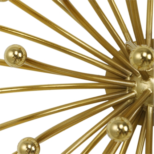 Uttermost Aga Contemporary Metal Wall Decor in Plated Gold