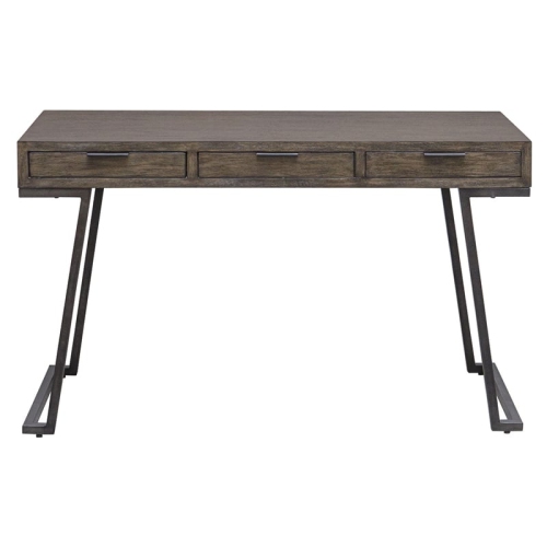Uttermost Comrade Contemporary Wood and Metal Desk in Woodtone Gray