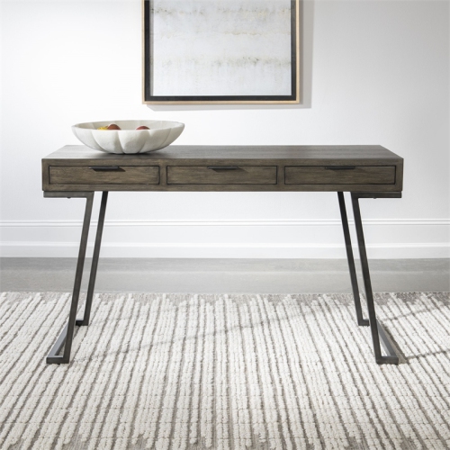 Uttermost Comrade Contemporary Wood and Metal Desk in Woodtone Gray