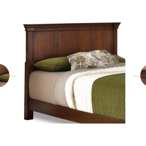 Bowery Hill Traditional Wood King Headboard in Brown