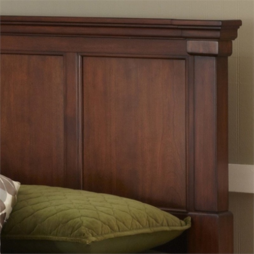 Bowery Hill Traditional Wood King Headboard in Brown