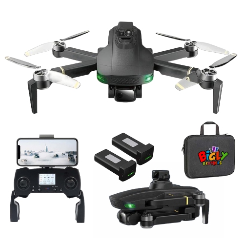 The Bigly Brothers GD93 Midnight Specter GPS Drone, 720 Degrees Obstacle Avoidance, Smart Return home, 4K Camera 1000m Range, 30mins Flight Time Belo