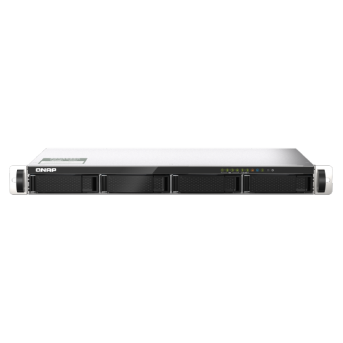QNAP TS-435XeU-4G-US 4 Bay High-Speed Short Depth Rackmount NAS with M.2 NVMe SSD, Quad Core Marvell Octeon CPU, 4GB DDR4 Memory, Dual 2.5GbE