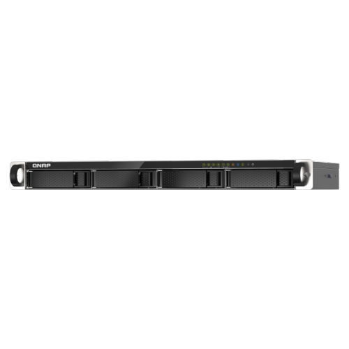 QNAP TS-435XeU-4G-US 4 Bay High-Speed Short Depth Rackmount NAS with M.2 NVMe SSD, Quad Core Marvell Octeon CPU, 4GB DDR4 Memory, Dual 2.5GbE