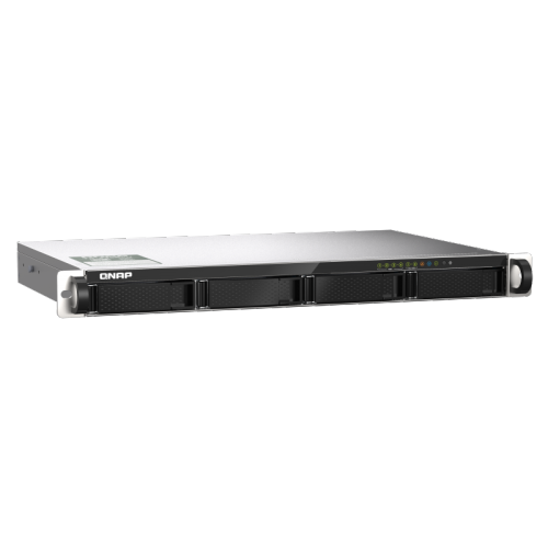 QNAP TS-435XeU-4G-US 4 Bay High-Speed Short Depth Rackmount NAS with M.2 NVMe SSD, Quad Core Marvell Octeon CPU, 4GB DDR4 Memory, Dual 2.5GbE