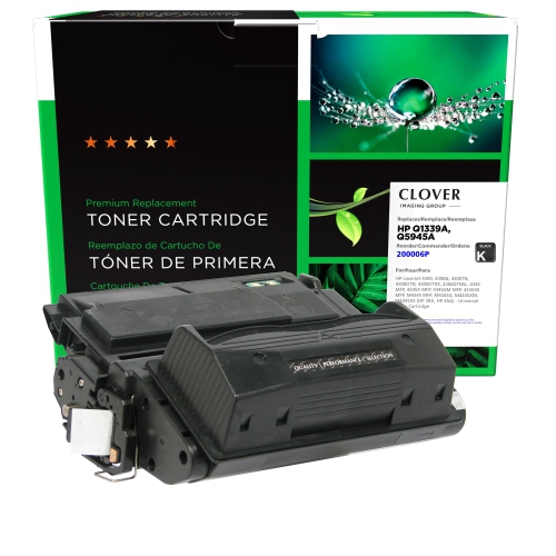 Clover Imaging Group Remanufactured Black Toner Cartridge for HP 39A/45A -