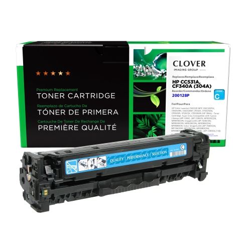 CLOVER IMAGING  Group Remanufactured Toner Cartridge for HP 304A - (200128P) In Cyan