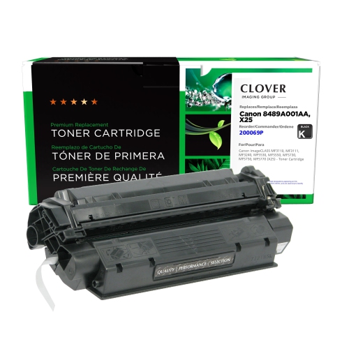 Clover Imaging Group Remanufactured Black Toner Cartridge for Canon X25 --Refurbished Excellent