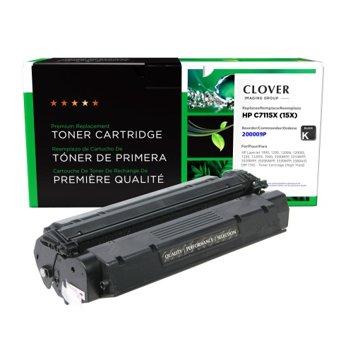 CLOVER IMAGING  Group Remanufactured Toner Cartridge for HP 15X - (200009P)-Refurbished Excellent In Black