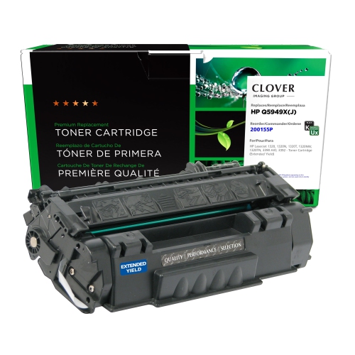 Clover Imaging Group Remanufactured Black Toner Cartridge for HP Q5949X --Refurbished Excellent
