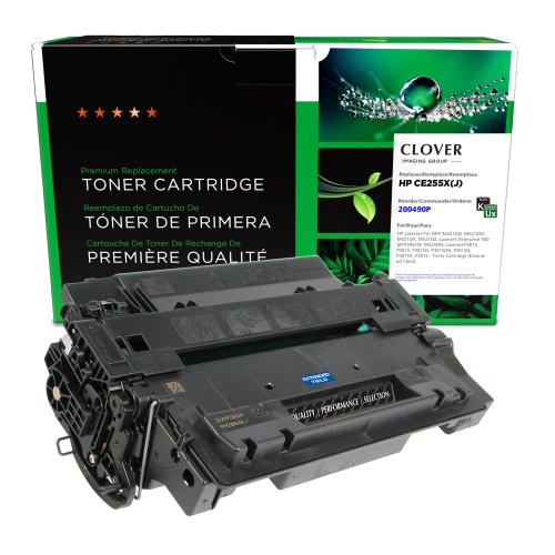 Clover Imaging Group Remanufactured Black Toner Cartridge for HP CE255X -