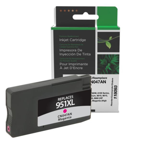 CLOVER IMAGING  Remanufactured High Yield Ink Cartridge for HP 951Xl (Cn047An) In Magenta