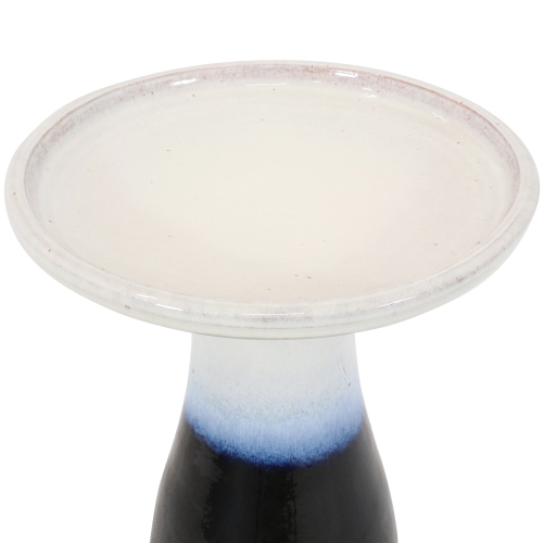 Sunnydaze Subtle Transitions Ceramic Bird Bath - 18.5 in - Twilight