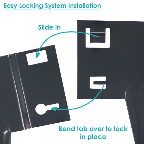 Sunnydaze 5-Piece Steel Garden Border Fence Set - 42 in - Gray