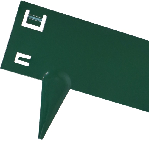 Sunnydaze 5-Piece Steel Garden Border Fence Set - 16 ft - Green