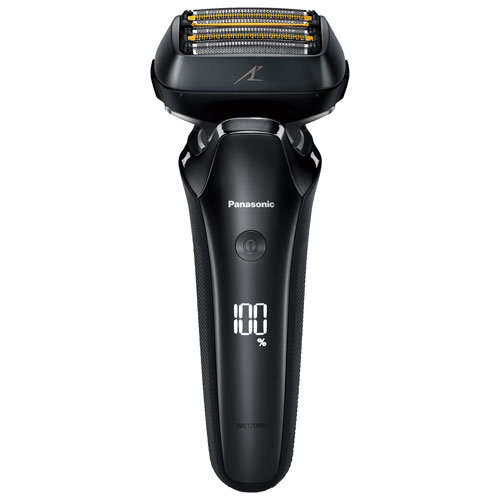 Panasonic 6-Blade Wet/Dry Rechargeable Shaver with Cleaning/Charging Station (ESLS9A)