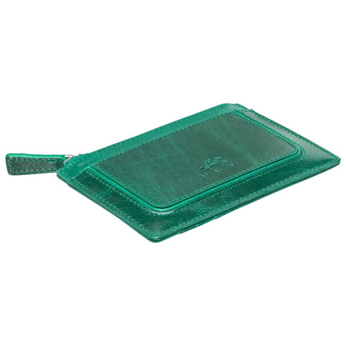 Mancini South Beach RFID Genuine Leather Card Holder Card Case - Green