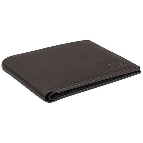 Portefeuille RFID à deux volets en cuir véritable Monterrey de Mancini - Brun