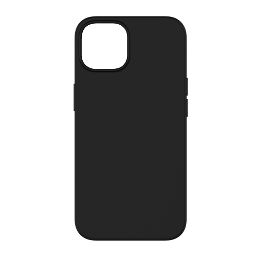 Uunique London Liquid Silicone iPhone: 15 Plus, 14 Plus Plastic Fitted Hard Shell Case – Black