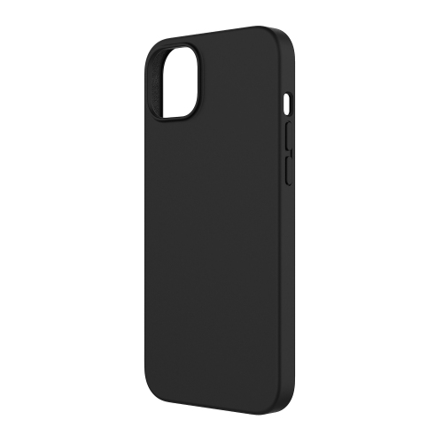 Uunique London Liquid Silicone iPhone: 15 Plus, 14 Plus Plastic Fitted Hard Shell Case – Black