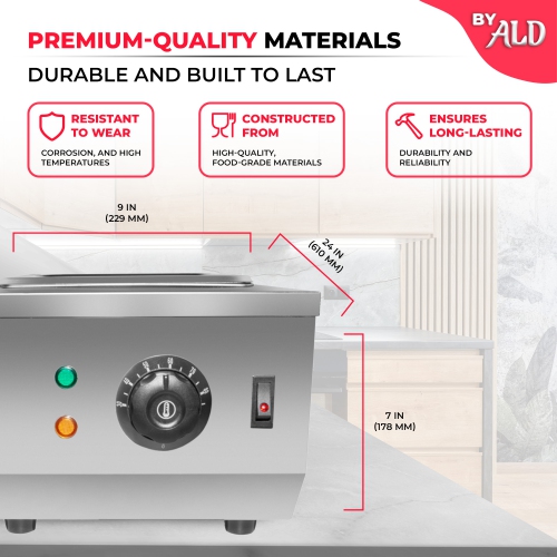A-CM3S Chocolate Melting Pot | Electric Food Warmer | Professional Candy Melter | 110V