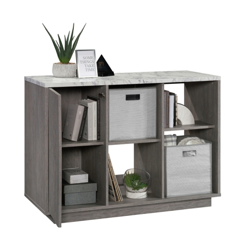 Sauder East Rock Engineered Wood Accent Storage in Ashen Oak