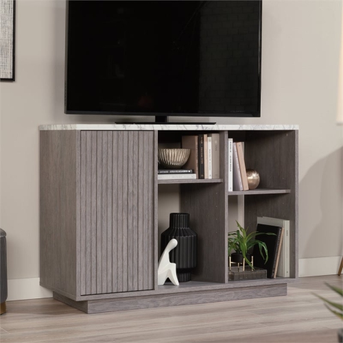 Sauder East Rock Engineered Wood Accent Storage in Ashen Oak