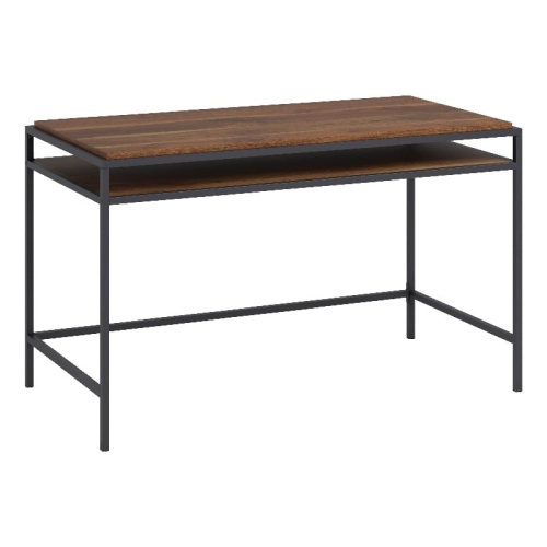 Sauder Nova Loft Engineered Wood Writing Desk in Grand Walnut