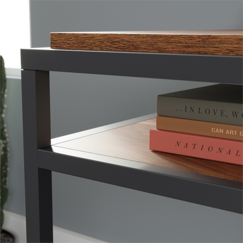 Sauder Nova Loft Engineered Wood Writing Desk in Grand Walnut