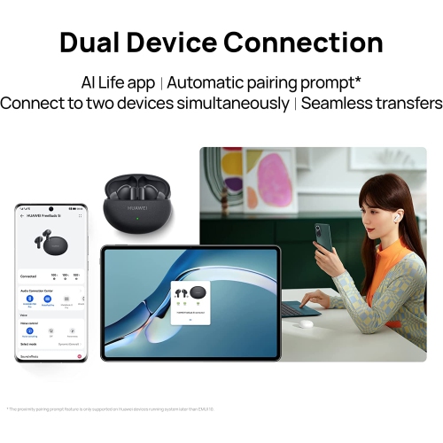 HUAWEI FreeBuds 5i Wireless Earphone - TWS Bluetooth Earbuds, Hi-Res sound, multi-mode noise cancellation, 28 hr battery life, Dual device