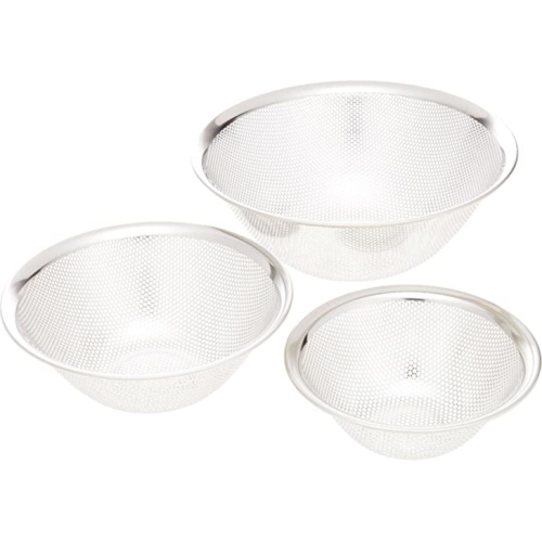 Sori Yanagi Stainless Bowl & Punched Strainer 6pcs