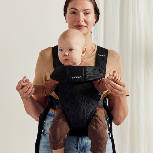 Porte-bébé Mini de BabyBjorn - 3D filet, noir