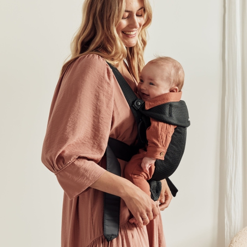 Porte-bébé Mini de BabyBjorn - 3D filet, noir