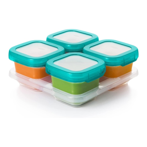 Lot de 4 blocs de stockage d'aliments pour bébé de OXO Tot - Sarcelle
