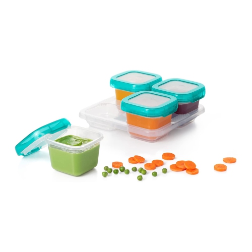 Lot de 4 blocs de stockage d'aliments pour bébé de OXO Tot - Sarcelle