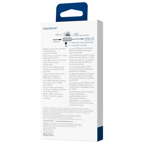 Concentrateur USB-C à 7 ports d'Insignia - Exclusivité de Best Buy