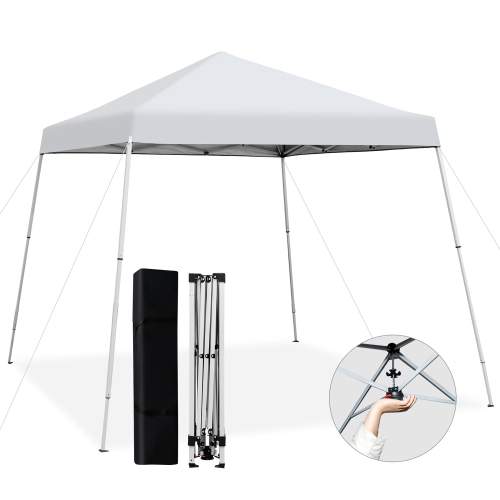 Costway 10x10ft Patio Outdoor Instant Pop up Canopy Slanted Leg UPF50 Sun Shelter Best Buy Canada