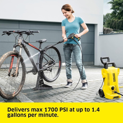 Karcher K2 Power Control 1700 PSI Electric Pressure Washer w/Application Consultant via Karcher App
